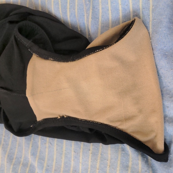 Black V-Neck Low Back One Piece Bathing suit - Picture 10 of 11